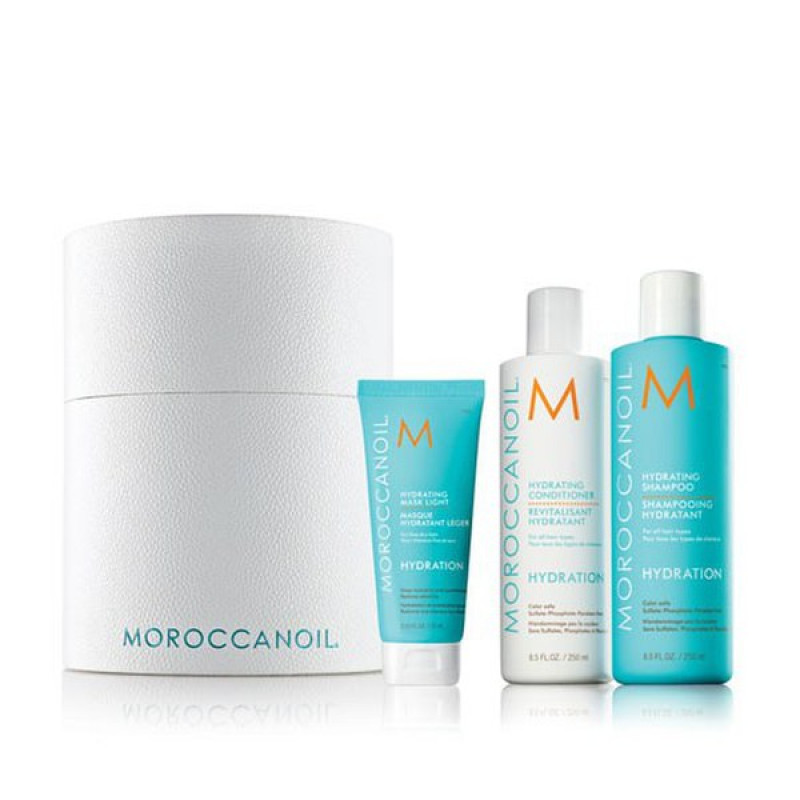 Зволожуючий набір для волосся-MoroccanOil Hydrate Spring Cylinder Treatment